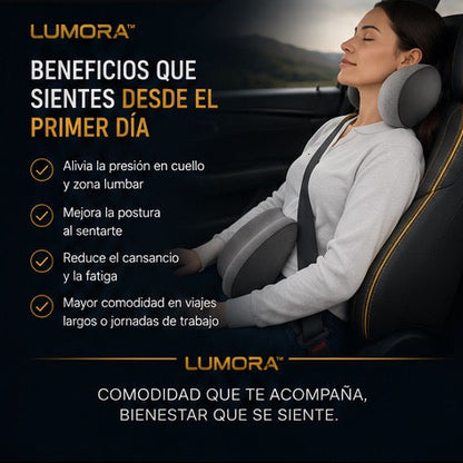 SOPORTE ERGONÓMICO PARA CUELLO Y ZONA LUMBAR LUMORA™ + ENVIO GRATIS
